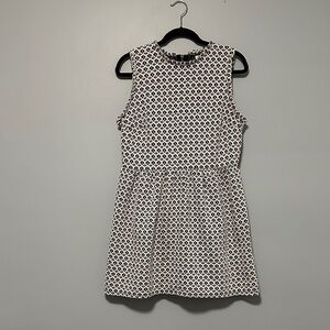 Xhilaration Black and White Patterned Mini Dress